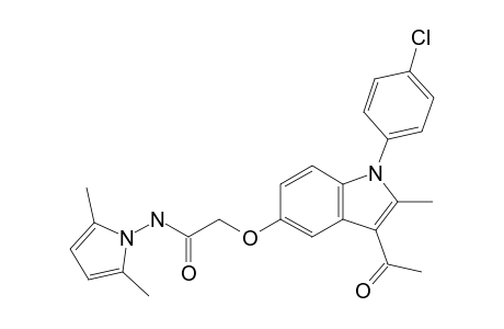 2-[1-(4-chlorophenyl)-3-ethanoyl-2-methyl-indol-5-yl]oxy-N-(2,5-dimethylpyrrol-1-yl)ethanamide