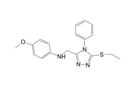 N-{[5-(ethylsulfanyl)-4-phenyl-4H-1,2,4-triazol-3-yl]methyl}-4-methoxyaniline