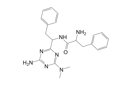 Benzenepropanamide, .alpha.-amino-N-[1-[4-amino-6-(dimethylamino)-1,3,5-triazin-2-yl]-2-phenylethyl]-
