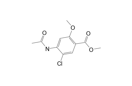 4-acetamido-5-chloro-o-anisic acid, methyl ester