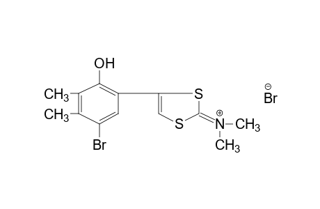 [4-(5-bromo-2-hydroxy-3,4-xylyl)-1,3-dithiol-2-ylidene]dimethylammonium bromide