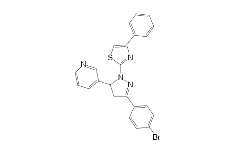 2-[3-(4-bromophenyl)-5-(3-pyridyl)-2-pyrazolin-1-yl]-4-phenyl-thiazole