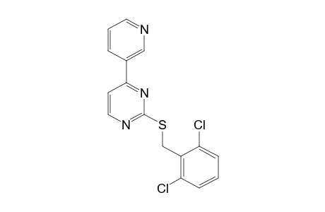 2-[(2,6-dichlorobenzyl)thio]-4-(3-pyridyl)pyrimidine