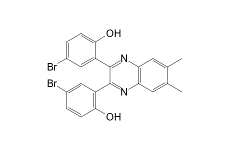 2,2'-(6,7-dimethyl-2,3-quinoxalinediyl)bis[4-bromophenol]