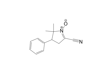 2H-Pyrrole-5-carbonitrile, 3,4-dihydro-2,2-dimethyl-3-phenyl-, 1-oxide