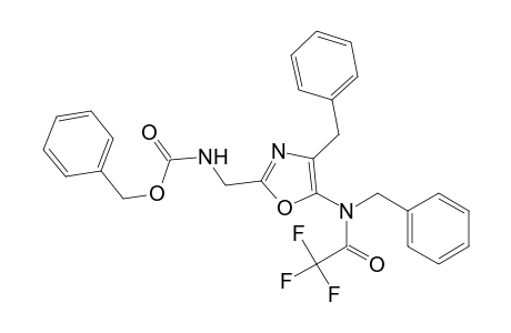 2-((Carbobenzyloxyamino)methyl)-4-benzyl-5-(N-benzyltrifluoroacetamido)oxazole