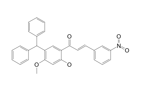 (E)-1-(5-benzhydryl-2-hydroxy-4-methoxy-phenyl)-3-(3-nitrophenyl)prop-2-en-1-one