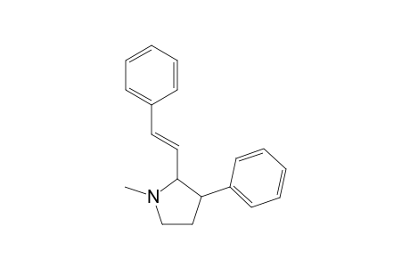 Pyrrolidine, 1-methyl-3-phenyl-2-(2-phenylethenyl)-,[2alpha(E),3beta]-