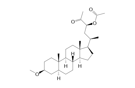 26,27-Dinorcholestan-24-one, 23-(acetyloxy)-3-methoxy-, (3.beta.,5.alpha.,23S)-