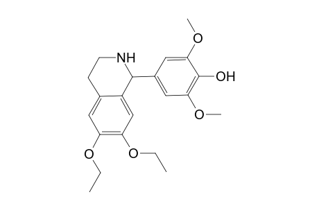 4-(6,7-diethoxy-1,2,3,4-tetrahydroisoquinolin-1-yl)-2,6-dimethoxy-phenol