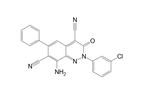 8-amino-2-(m-chlorophenyl)-2,3-dihydro-3-oxo-6-phenyl-4,7-cinnolinedicarbonitrile