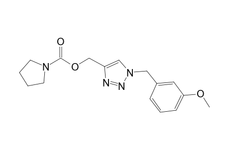 [1-(3-Methoxybenzyl)-1,2,3-triazol-4-yl]methyl pyrrolidine-1-carboxylate