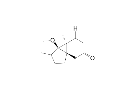 (1R,5.beta.,6.alpha.,7.alpha.)-5-methoxy-6,4-dimethyl-tricyclo[4.4.0.0(1,5)]decan-9-one