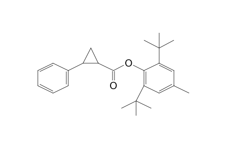 Cyclopropanecarboxylic acid, 2-phenyl-, 2,6-bis(1,1-dimethylethyl)-4-methylphenyl ester