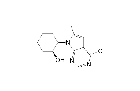 Cyclohexanol, 2-(4-chloro-6-methyl-7H-pyrrolo[2,3-d]pyrimidin-7-yl)-, cis-