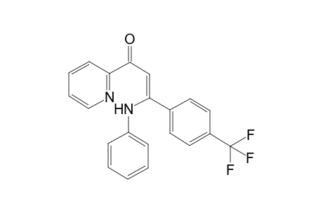 (Z)-3-(Phenylamino)-1-(pyridin-2-yl)-3-[4-(trifluoromethyl)phenyl]prop-2-en-1-one