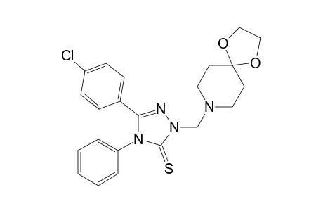 5-(4-Chlorophenyl)-2-(1,4-dioxa-8-azaspiro[4.5]dec-8-ylmethyl)-4-phenyl-2,4-dihydro-3H-1,2,4-triazole-3-thione