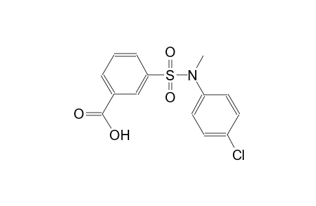 benzoic acid, 3-[[(4-chlorophenyl)methylamino]sulfonyl]-