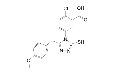 benzoic acid, 2-chloro-5-[3-mercapto-5-[(4-methoxyphenyl)methyl]-4H-1,2,4-triazol-4-yl]-