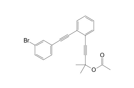 4-(2-((3-bromophenyl)ethynyl)phenyl)-2-methylbut-3-yn-2-yl acetate