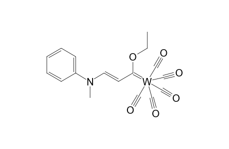 S-TRANS-(E)-PENTACARBONYL-[(2E)-1-ETHOXY-3-(N-METHYLANILINO)-PROPENYLIDENE]-TUNGSTEN