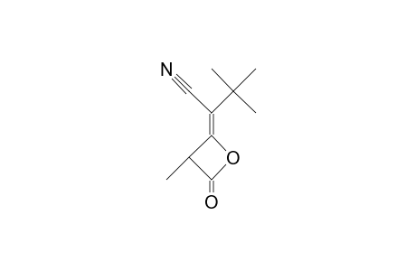 alpha-tert-BUTYL-3-METHYL-4-OXO-delta2,alpha-OXETANEACETONITRILE