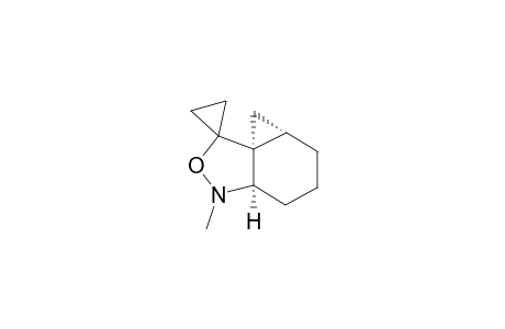 (3aS*,6aR*,7aR*)-3a,4,5,6,6a,7-Hexahydro-3H-3-methylcyclopropa[d][2,1]benzisoxazolespiro[1,1']cyclopropane