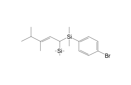 1-Bromo-4-[(3,4-dimethyl-1-trimethylsilanyl-pent-2-enyl)dimethylsilanyl]-benzene