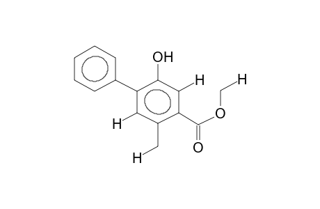 3-HYDROXY-6-METHYL-4-PHENYLBENZOIC ACID, METHYL ESTER