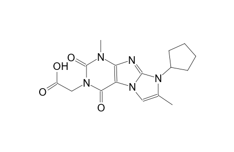 1H-imidazo[2,1-f]purine-3-acetic acid, 8-cyclopentyl-2,3,4,8-tetrahydro-1,7-dimethyl-2,4-dioxo-