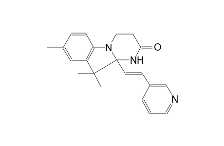 8,10,10-trimethyl-10a-[(E)-2-(3-pyridinyl)ethenyl]-3,4,10,10a-tetrahydropyrimido[1,2-a]indol-2(1H)-one