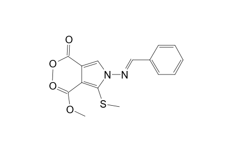 1H-Pyrrole-3,4-dicarboxylic acid, 2-(methylthio)-1-[(phenylmethylene)amino]-, dimethyl ester