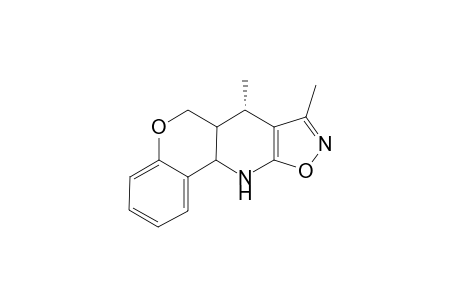 (6aRS,7RS,11aRS)-6a,7,11,11a-Tetrahydro-7.alpha.,8-dimethyl-6H-[1]benzopyrano[4,3-b]isoxazolo[4,5-e]pyridine