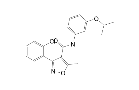 3-(2-Chlorophenyl)-N-(3-isopropoxyphenyl)-5-methyl-4-isoxazolecarboxamide