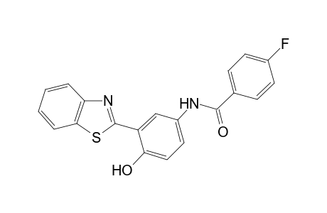 benzamide, N-[3-(2-benzothiazolyl)-4-hydroxyphenyl]-4-fluoro-