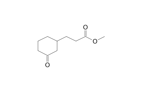 Cyclohexanepropanoic acid, 3-oxo-, methyl ester