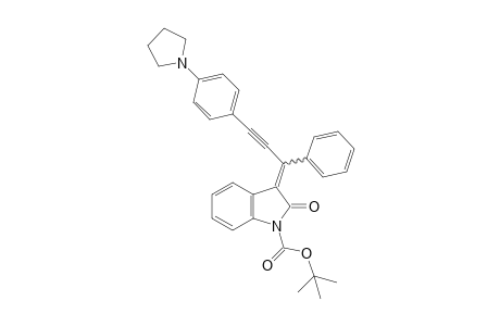 tert-Butyl 2-oxo-3-(1-phenyl-3-(4-(pyrrolidin-1-yl)phenyl)prop-2-pynylidene)-indoline-1-carboxylate