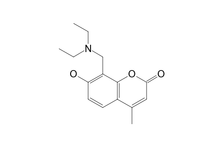 8-[(diethylamino)methyl]-7-hydroxy-4-methylcoumarin