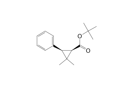 Cyclopropanecarboxylic acid, 2,2-dimethyl-3-phenyl-, 1,1-dimethylethyl ester, cis-