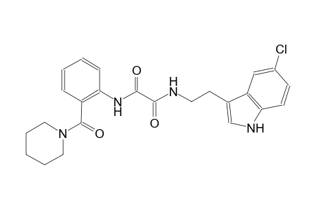 ethanediamide, N~1~-[2-(5-chloro-1H-indol-3-yl)ethyl]-N~2~-[2-(1-piperidinylcarbonyl)phenyl]-