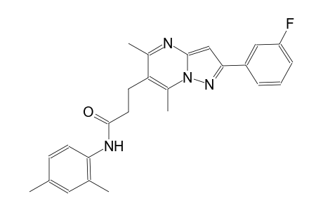 pyrazolo[1,5-a]pyrimidine-6-propanamide, N-(2,4-dimethylphenyl)-2-(3-fluorophenyl)-5,7-dimethyl-