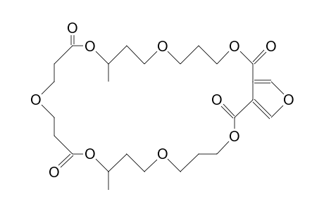 10,20-DIMETHYL-3,7,11,15,19,23,27,31-OCTAOXABICYCLO-[27.3.0]-DOTRIACONTA-1(32),29-DIENE-2,12,18,29-TETRONE