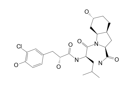 AERUGINOSIN_DA495B;D-ORTHO-CL-HPLA-D-LEU-L-CHOI-AMIDE;MAJOR_ROTAMER;TRANS