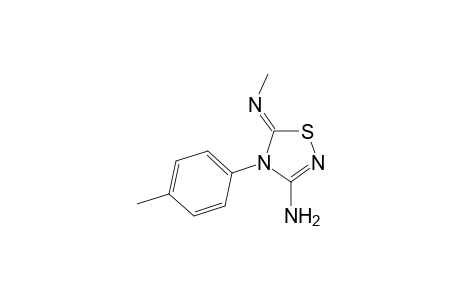 1,2,4-Thiadiazol-3-amine, 4,5-dihydro-5-(methylimino)-4-(4-methylphenyl)-