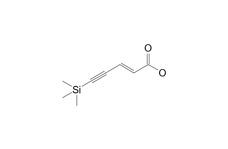 (E)-5-Trimethylsilylpent-2-en-4-ynoic acid