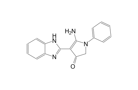 5-amino-4-(1H-benzimidazol-2-yl)-1-phenyl-1,2-dihydro-3H-pyrrol-3-one