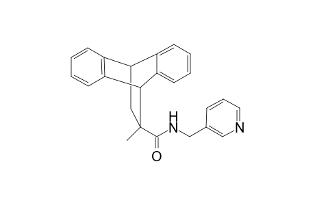 12-methyl-N-(pyridin-3-ylmethyl)-9,10-dihydro-9,10-ethanoanthracene-12-carboxamide