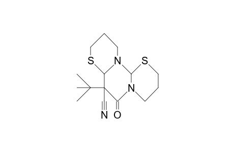 7-tert-Butyl-6-oxo-perhydro-pyrimido(2,1-B:4,3-B')bis(1,3)thiazine-7-carbonitrile