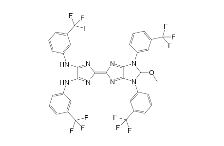 2-(5-Methoxy-4,6-bis(3-(trifluoromethyl)phenyl)-5,6-dihydroimidazo[4,5-d]imidazol-2(4H)-ylidene)-N4,N5-bis(3-(trifluoromethyl)phenyl)-2H-imidazole-4,5-diamine