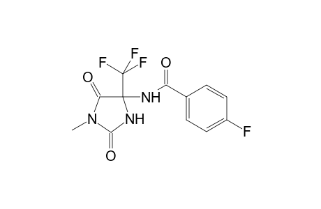 4-fluoro-N-[1-methyl-2,5-dioxo-4-(trifluoromethyl)-4-imidazolidinyl]benzamide